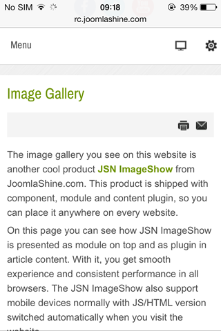 Article presentation (com_content)